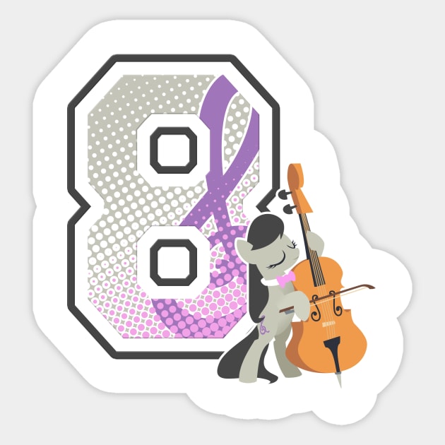 Number 8 Sticker by KPShadowsquirrel